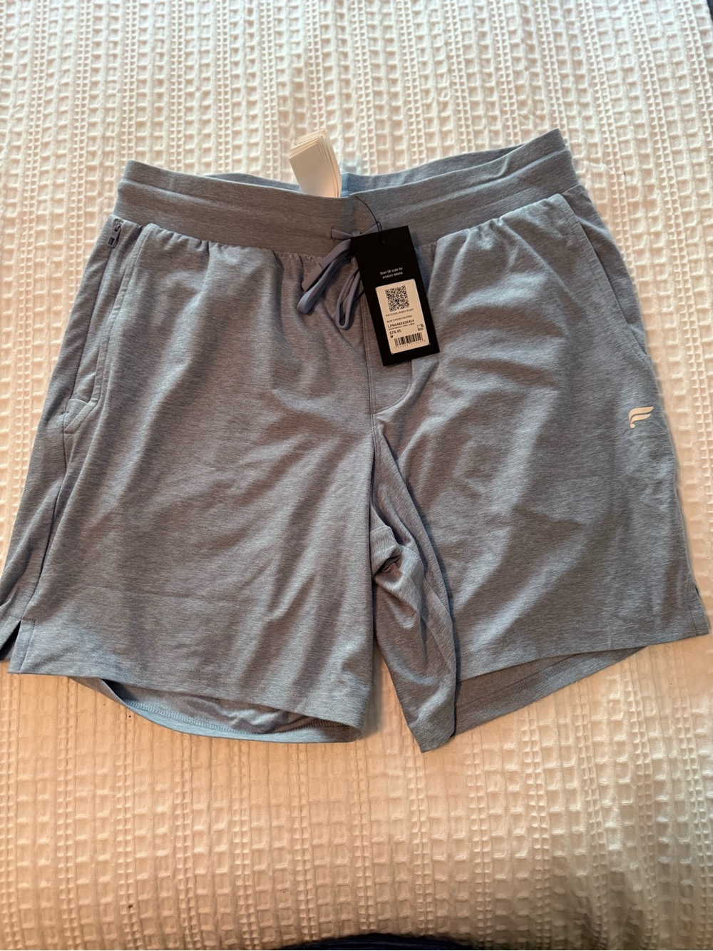 Fabletics Men's Athletic Shorts - Light Blue Heather